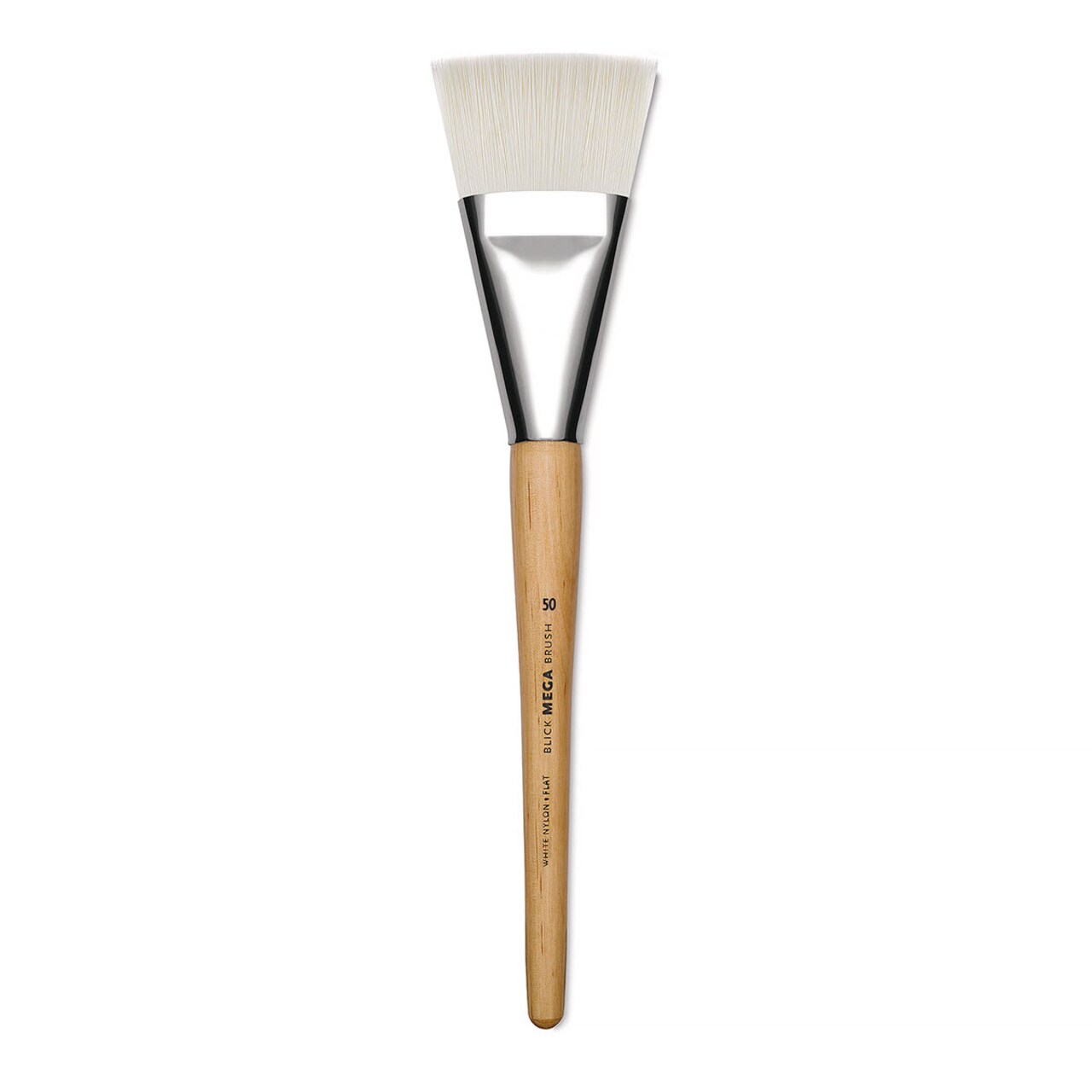 Blick Mega White Synthetic Brush - Mega Flat, Short Handle, Size 50